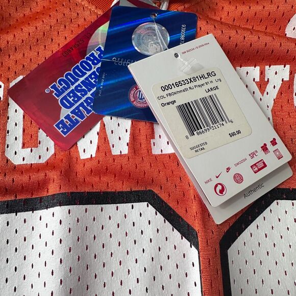 Vintage Nike Oklahoma State Cowboys #81 Football Jersey Mens Large Orange New - Picture 5 of 12